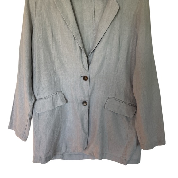 Tahari Gray Blazer Lightweight Notched Lapels - Picture 1 of 3